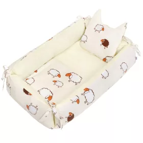   Többfunkciós babafészek párnával és paplannal New Baby Bari bézs
