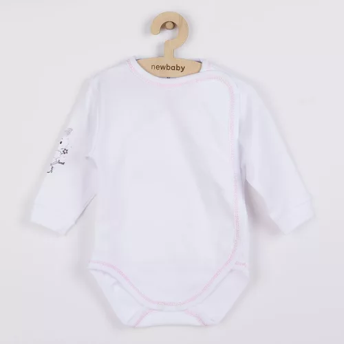4 részes szett New Baby cica fehér-rózsaszín