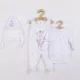 4 részes szett New Baby cica fehér-rózsaszín