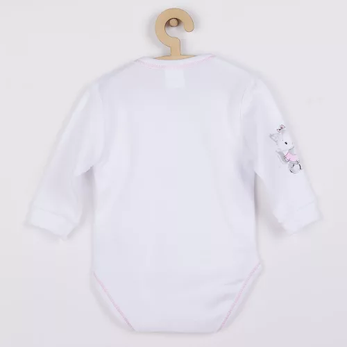 4 részes szett New Baby cica fehér-rózsaszín