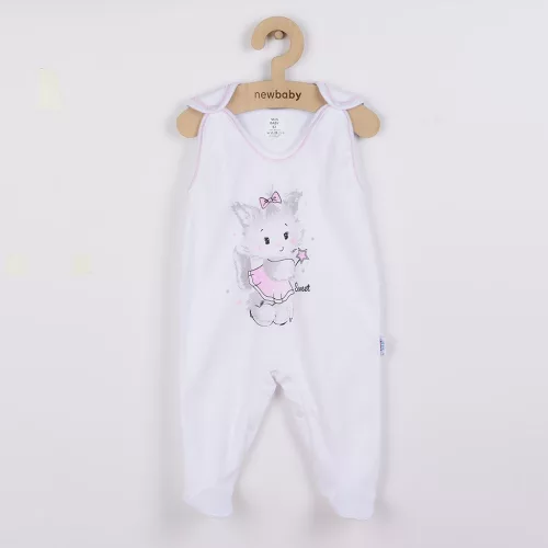 4 részes szett New Baby cica fehér-rózsaszín