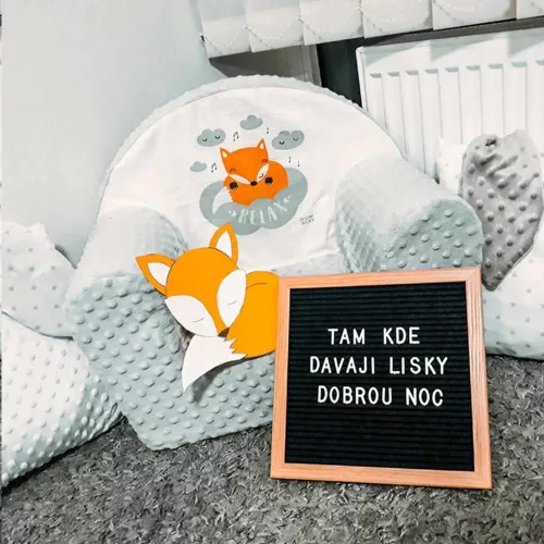 Gyermek fotel New Baby Róka szürke