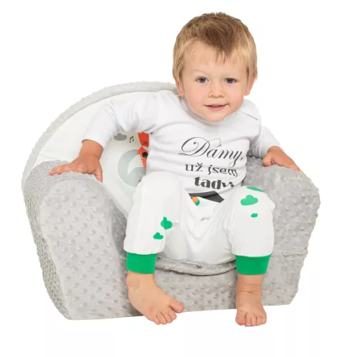 Gyermek fotel New Baby Róka szürke