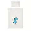 5-részes ágyneműgarnitúra Belisima Dino 3D 100/135 krémszínű-türkiz