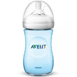 Csecsemő cumisüveg Avent Natural 260 ml kék