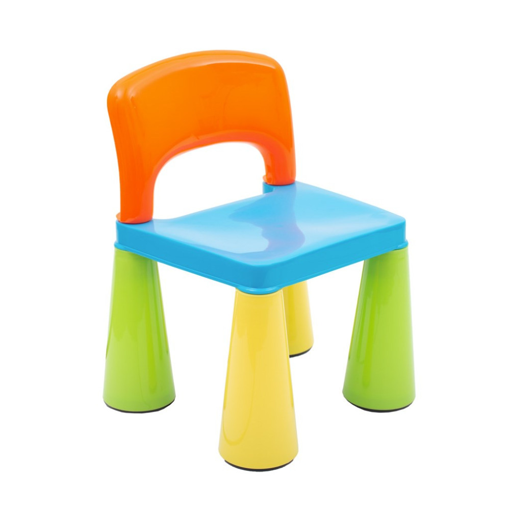 Gyerek szett NEW BABY asztal két székkel multi color