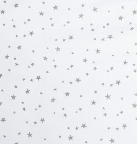 3-részes ágyneműhuzat New Baby 90/120 cm fehér szürke csillagok