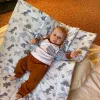 Kétoldalas együttes Velvet New Baby babakocsiba páva rózsaszín
