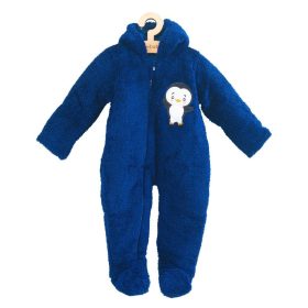 Téli baba kezeslábas New Baby Penguin sötét kék