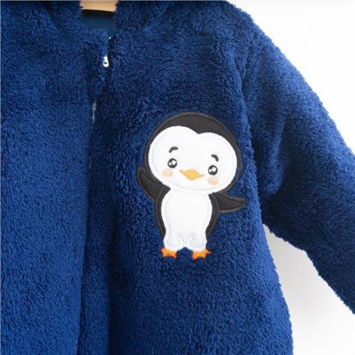 Téli baba kezeslábas New Baby Penguin sötét kék