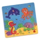 Fa fogantyús formaberakó puzzle Viga Tenger