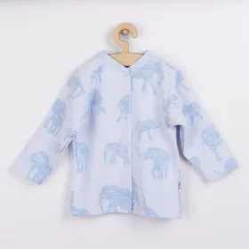Baba kabátka Baby Service Elefánt kék