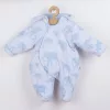 Meleg baba kezeslábas kapucnival Baby Service Elefánt kék