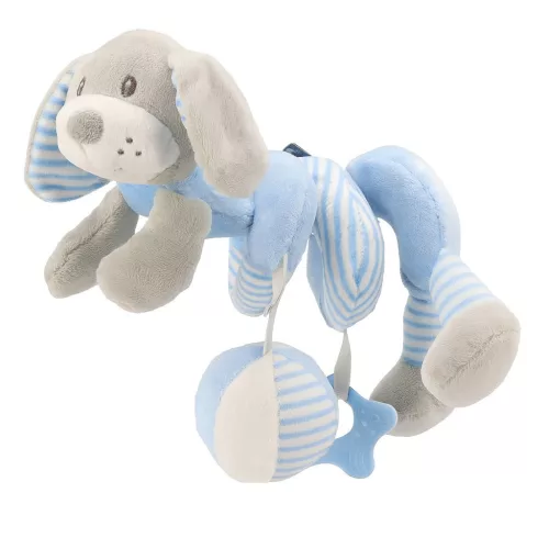 Spirálos játék kiságyra Baby Mix kutya kék