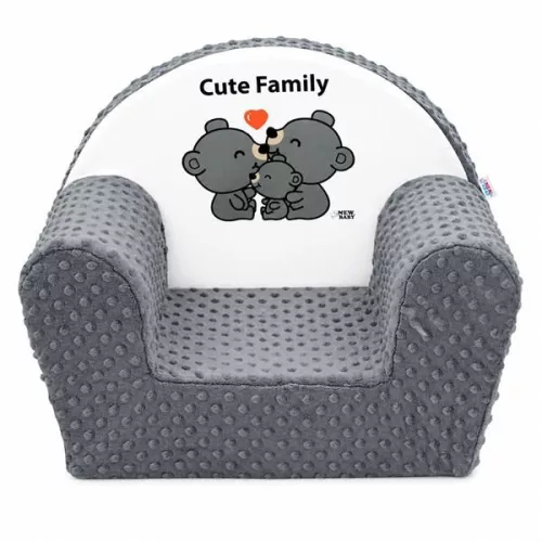 Gyermek fotel New Baby Cute Family szürke