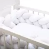 Védő fonott rácsvédő kiságyba New Baby Minka és pöttyök szürke