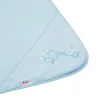 Gyermek frottír törölköző hímzéssel és kapucnival New Baby 80x80 kék zsiráffal