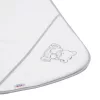 Gyermek frottír törölköző hímzéssel és kapucnival New Baby 80x80 fehér maci