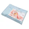 Gyermek frottír törölköző hímzéssel és kapucnival New Baby 100x100 kék zsiráffal