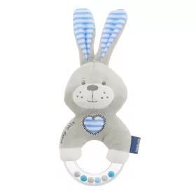 Csörgős plüss játék Baby Mix nyúl kék