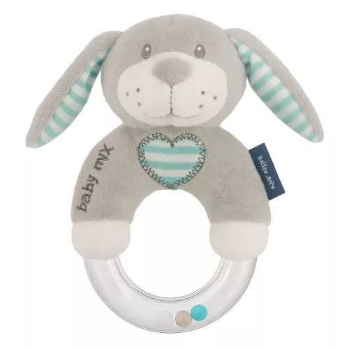 Csörgős plüss játék Baby Mix kutya menta