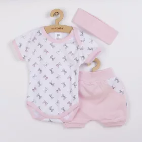   3-részes nyári pamut együttes New Baby Perfect Summer rózsaszín