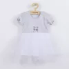 Baba ruha tüll szoknyával New Baby Wonderful szürke