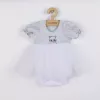 Baba body tüll szoknyával New Baby Wonderful szürke