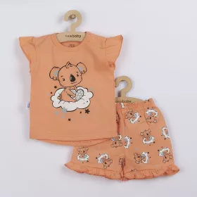 Gyermek nyári pizsama New Baby Dream lazacszín
