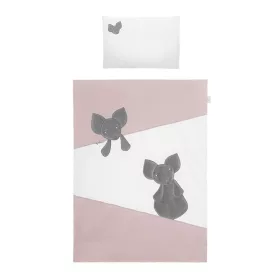   3-részes ágyneműgarnitúra Belisima Mouse 100/135 rózsaszín