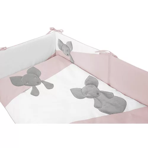 3-részes ágyneműgarnitúra Belisima Mouse 100/135 rózsaszín