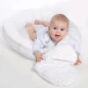 Luxus babafészek párnával és paplannal New Baby Minkyből kék