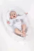 Luxus babafészek párnával és paplannal New Baby Minkyből kék