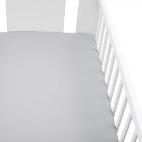 Jersey lepedő kiságyba New Baby 120x60 szürke