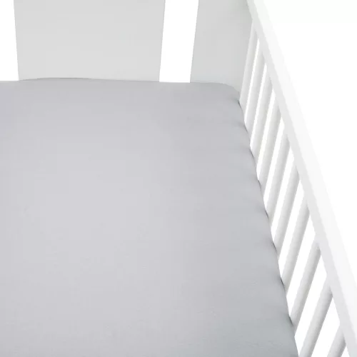 Jersey lepedő kiságyba New Baby 120x60 szürke