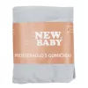 Jersey lepedő kiságyba New Baby 120x60 szürke