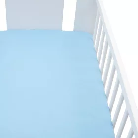 Jersey lepedő kiságyba New Baby 120x60 kék