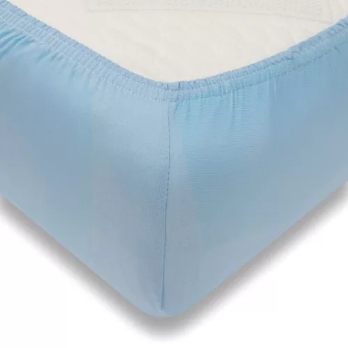 Jersey lepedő kiságyba New Baby 120x60 kék