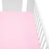Jersey lepedő kiságyba New Baby 120x60 rózsaszín