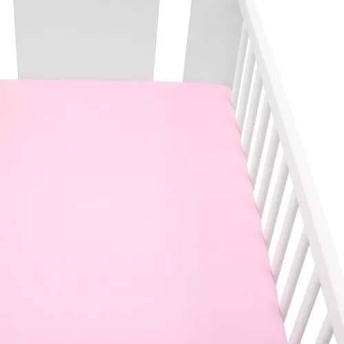 Jersey lepedő kiságyba New Baby 120x60 rózsaszín