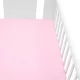 Jersey lepedő kiságyba New Baby 120x60 rózsaszín