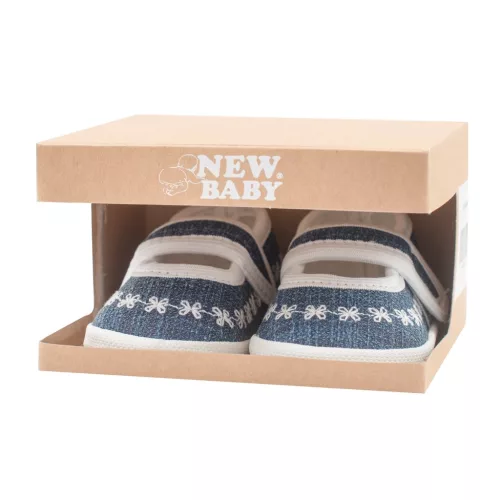 Baba kislányos cipő New Baby Jeans fehér 0-3 h