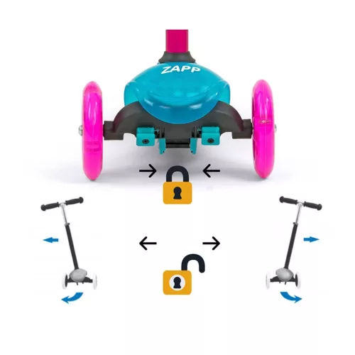 Gyerek roller Milly Mally Scooter Zapp deep blue