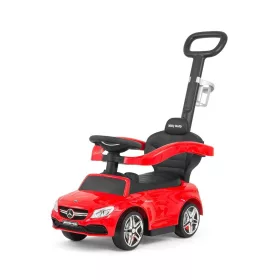   Bébitaxi tolókarral Mercedes Benz AMG C63 Coupe Milly Mally red