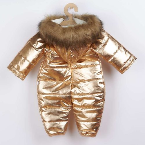 Téli kapucnis kezeslábas Koala Lara rézszínű