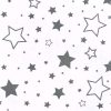 Szoptatós C alakú párnahuzat New Baby szürke csillagok