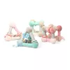Fejlesztő játék Baby Ono Tiny Yoga pink piramis