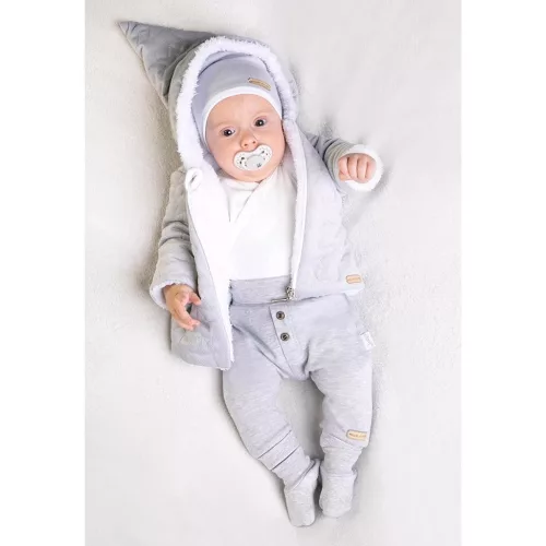Téli baba kabát sapkával Nicol Kids Winter kék