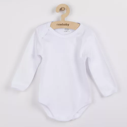 Luxus baba hosszú ujjú body New Baby - fehér