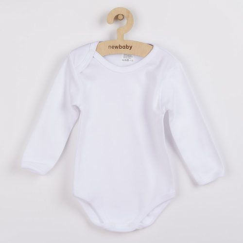 Luxus baba hosszú ujjú body New Baby - fehér